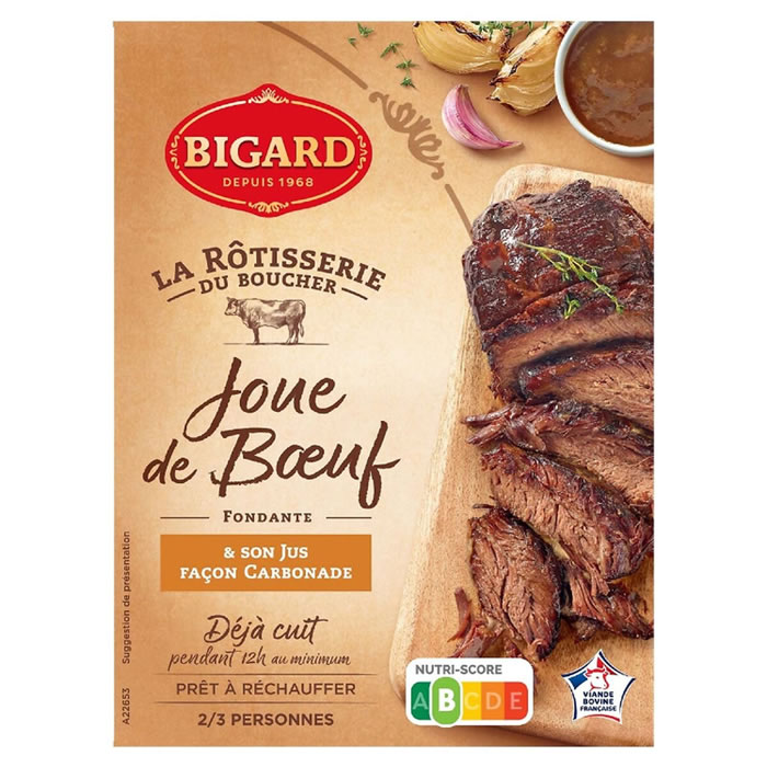 BIGARD La Rôtisserie du Boucher – Joue de boeuf et son jus carbonade 400 g
