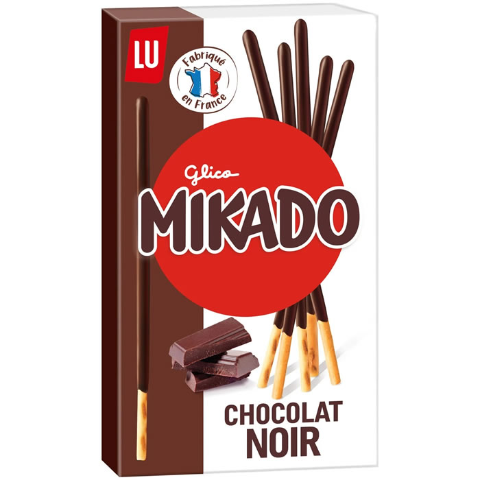 MIKADO – Bâtonnets de biscuits nappés au chocolat noir 100g