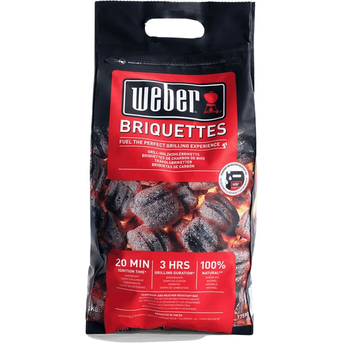 WEBER Briquettes de charbon de bois (4 kg)