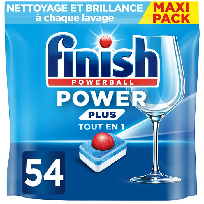 FINISH Powerball Power Plus Tablettes lave-vaisselle tout en 1 54 tablettes