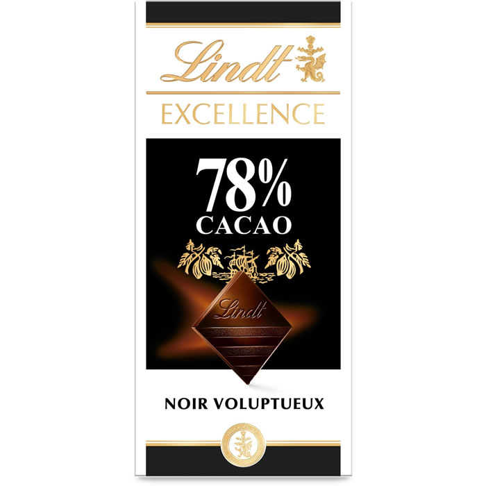 LINDT Excellence – Chocolat noir extra fin, traditionnel 100 g