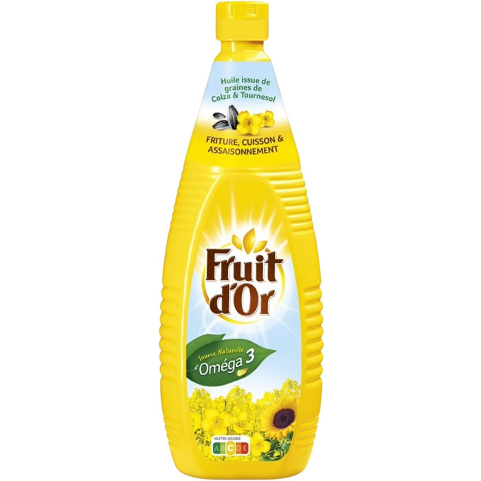 FRUIT D’OR – Huile de tournesol – 1 L