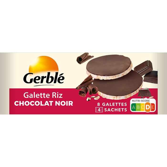 GERBLE – Galettes de riz au chocolat noir 130g
