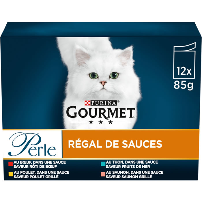 PURINA Gourmet En sauce pour chats à la viande et poisson