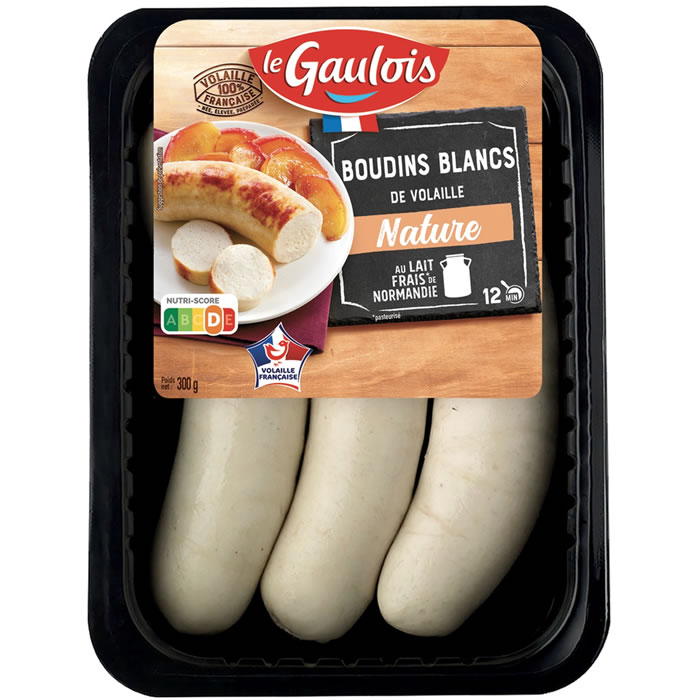 LE GAULOIS Boudins blancs de volaille nature