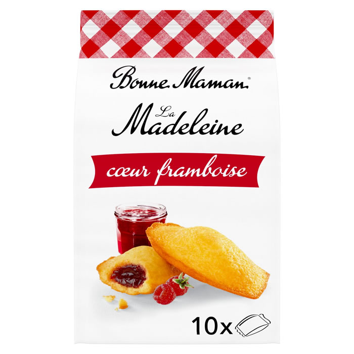BONNE MAMAN – Madeleines fourrées à la framboise 300 g