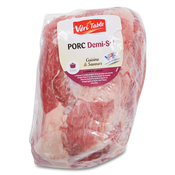 PORC – Demi-palette de porc demi-sel 800 g
