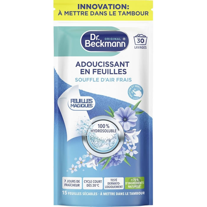 DR BECKMANN Adoucissant en feuilles 30 pièces