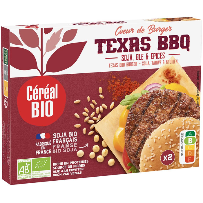 CEREAL BIO – Coeur de burger soja, blé et épices bio