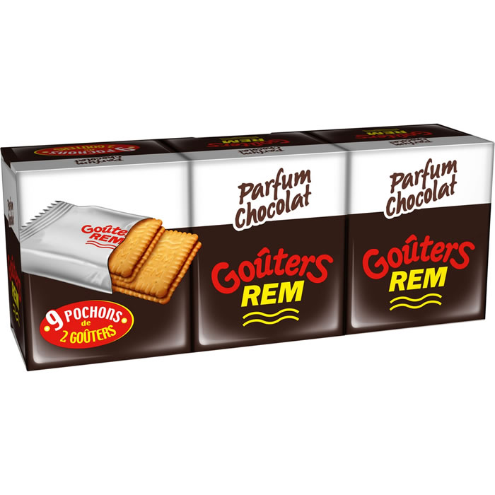 REM – Biscuits fourrés au chocolat au lait 375 g