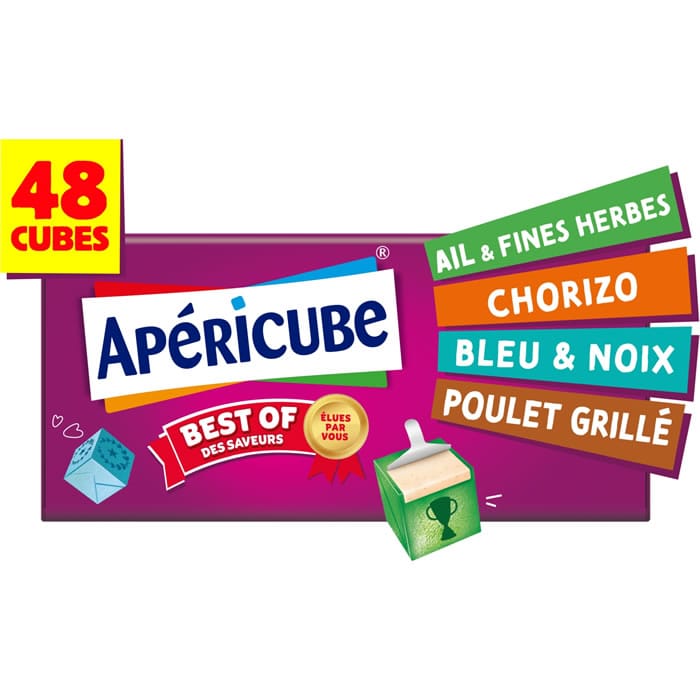 APERICUBE – Dès de fromage multi-variétés 250g