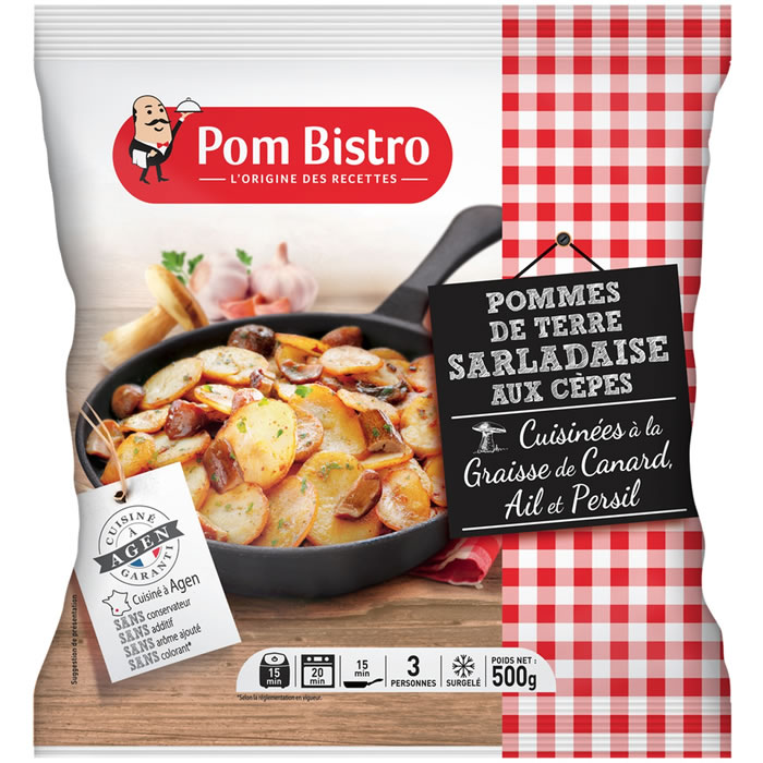 POM BISTRO – Pommes de terre sarladaise aux cèpes 500g
