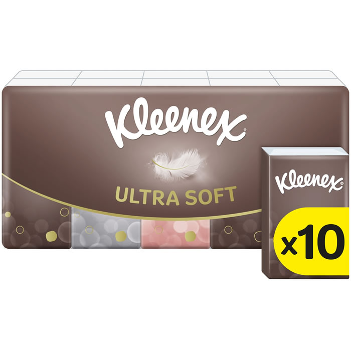 KLEENEX Ultra Soft Mouchoirs étuis mini x10