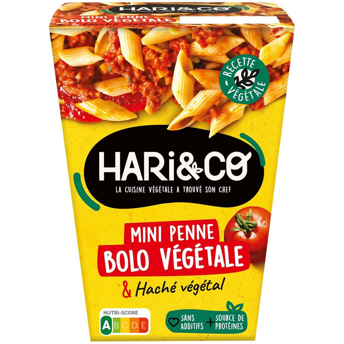 HARI & CO – Penne à la bolognaise végétale 300g
