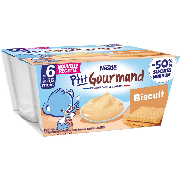 NESTLE P’tit gourmand – Dessert au biscuit 400 g