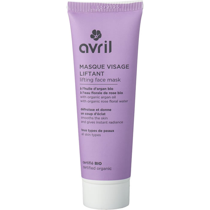 AVRIL – Masque visage liftant à l’huile d’argan et eau florale bio 50 ml