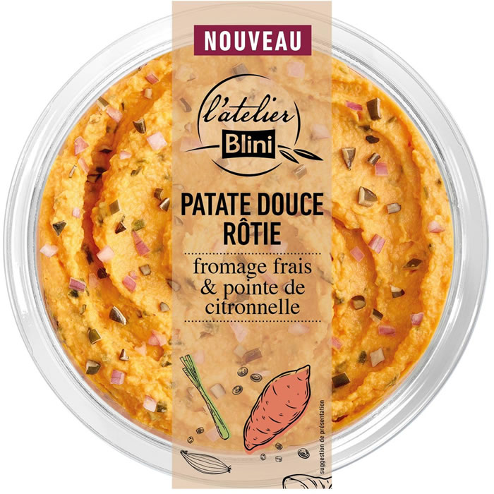 L’ATELIER BLINI – Patate douce rôtie fromage frais et pointe de citronnelle 140 g