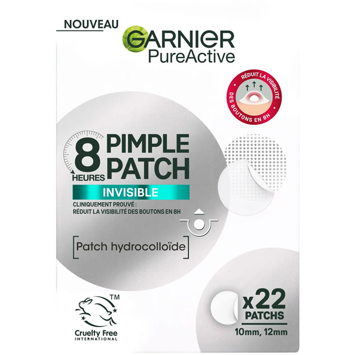 GARNIER Pure Active – Patch invisible anti boutons 22 patch