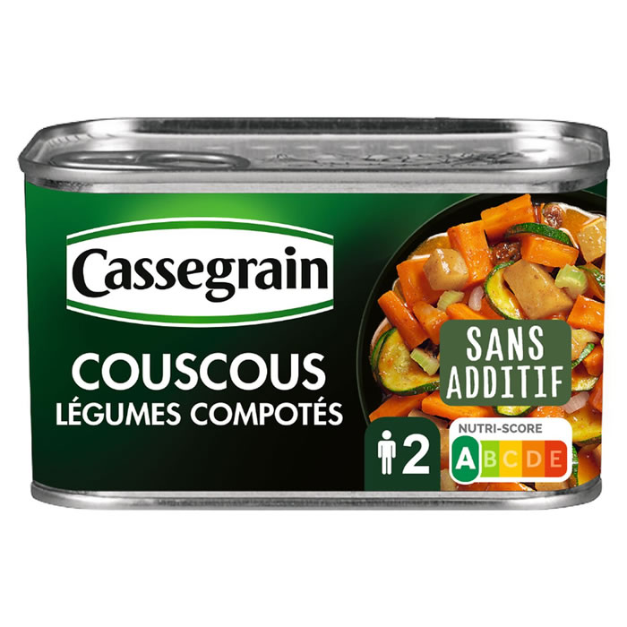 CASSEGRAIN – Légumes compotés pour couscous aux épices et raisins secs 375g