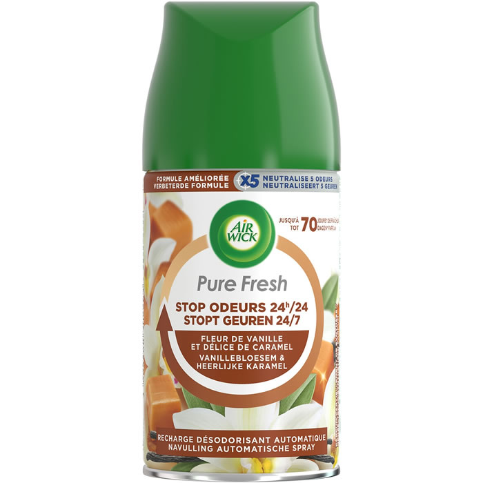 AIR WICK Pure Fresh Recharge désodorisant vanille et caramel (750 ml)