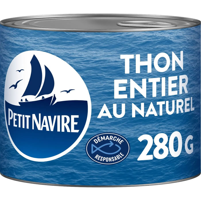 PETIT NAVIRE – Thon entier au naturel 280 g