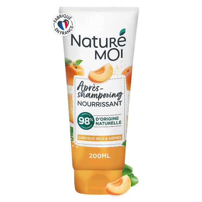 NATURE MOI – Après-shampoing nourrissant à l’abricot et huile sésame – 200 ml
