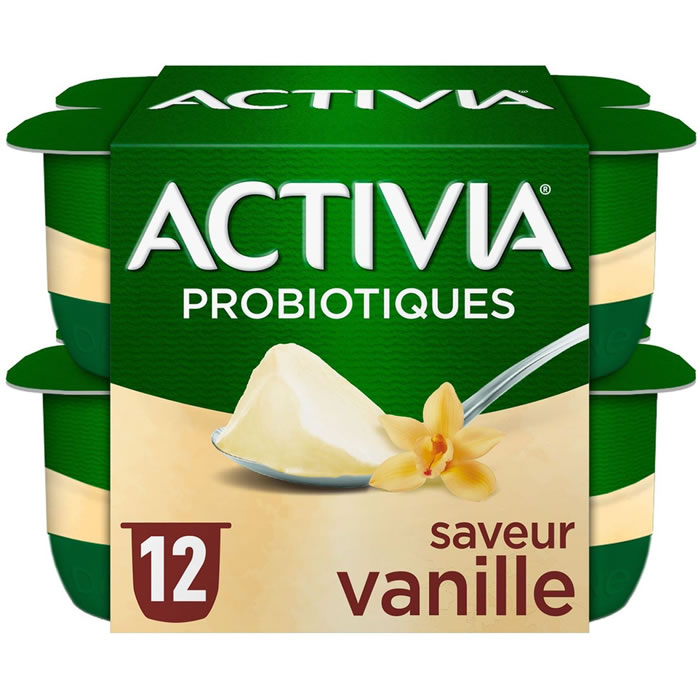 ACTIVIA – Yaourts bifidus à la vanille 12 x 125 g