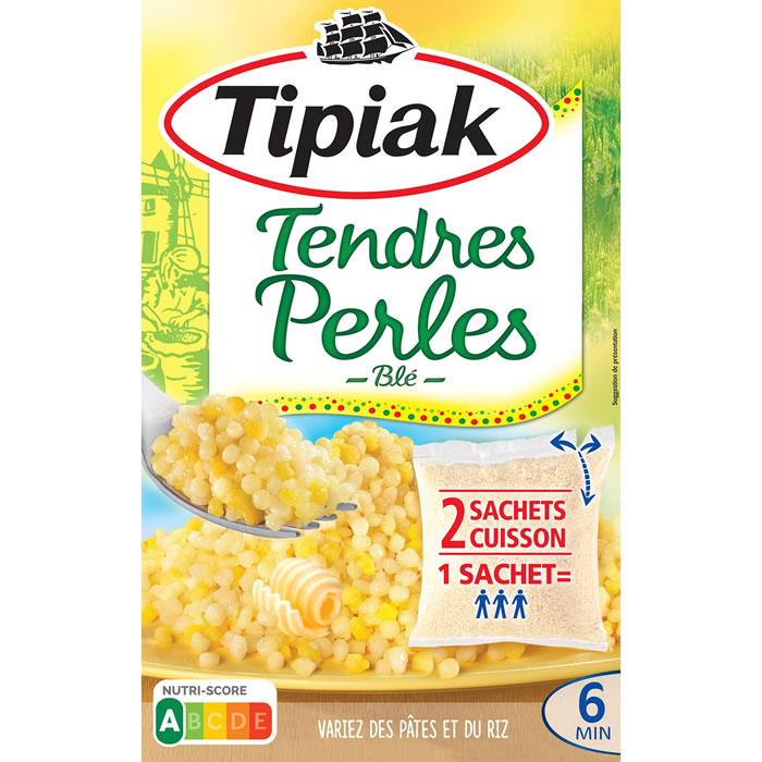 TIPIAK – Tendres perles de blé 2 x 175g