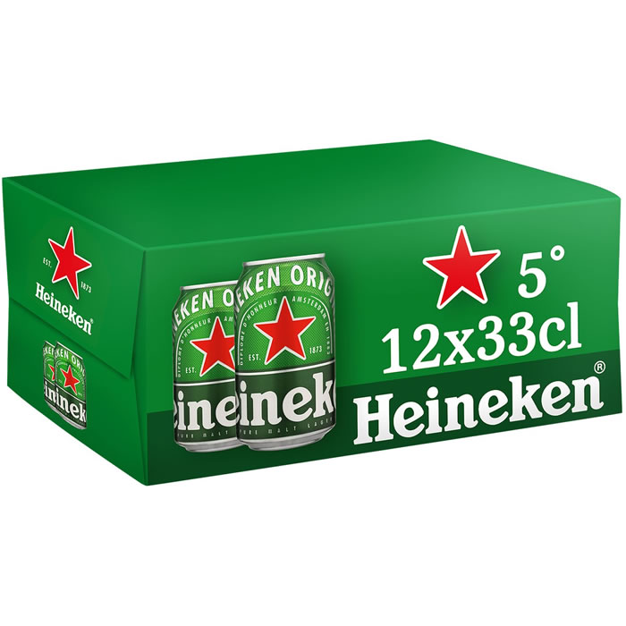 HEINEKEN – Bière blonde 12 x 33 cl