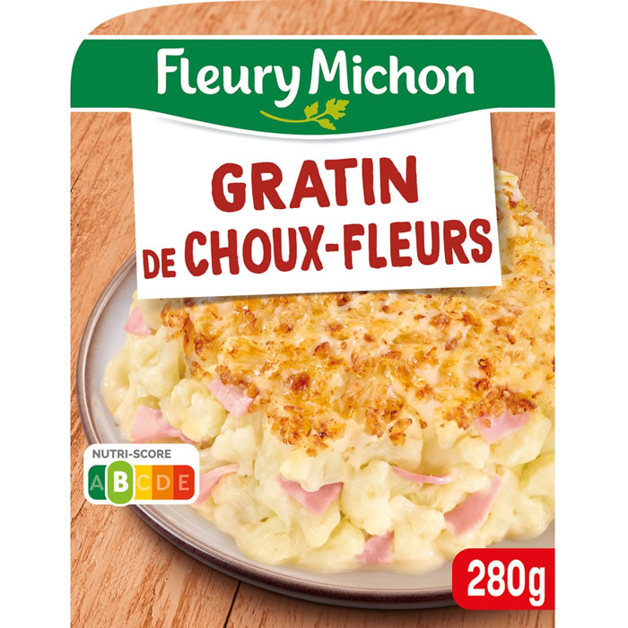 FLEURY MICHON – Gratin de choux-fleurs au jambon 280g