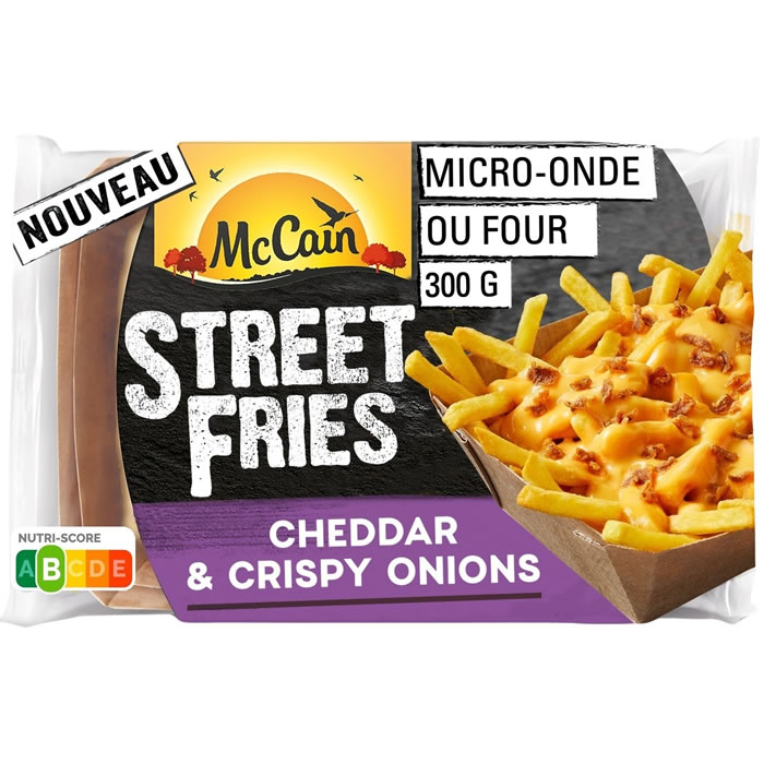 MC CAIN Street Fries – Frites au cheddar micro-ondes 300g