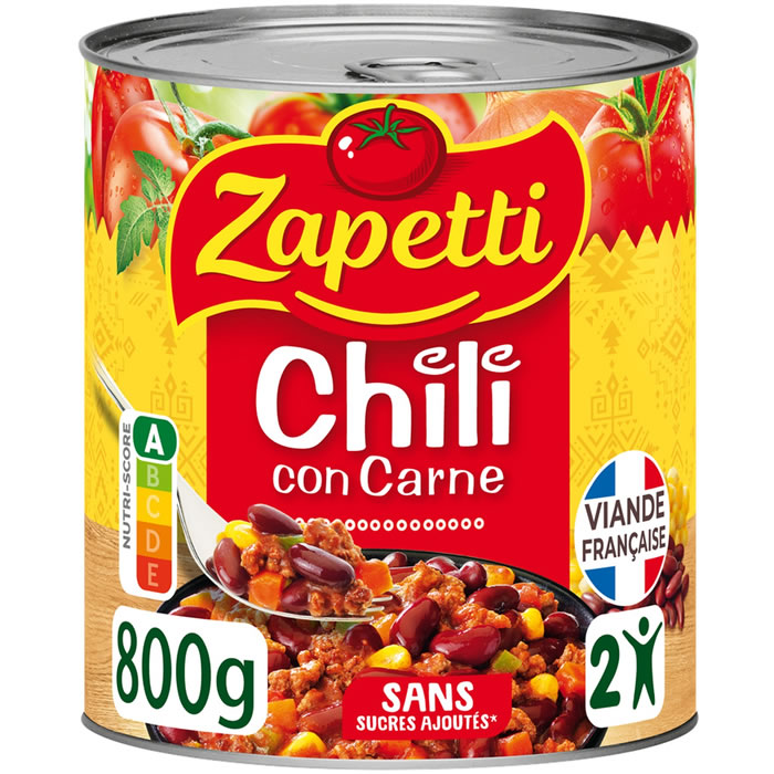 ZAPETTI Chili con carne au bœuf