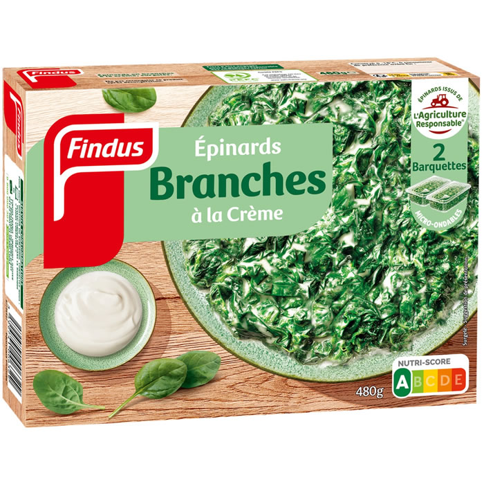 FINDUS – Epinards en branches à la crème 2x240g