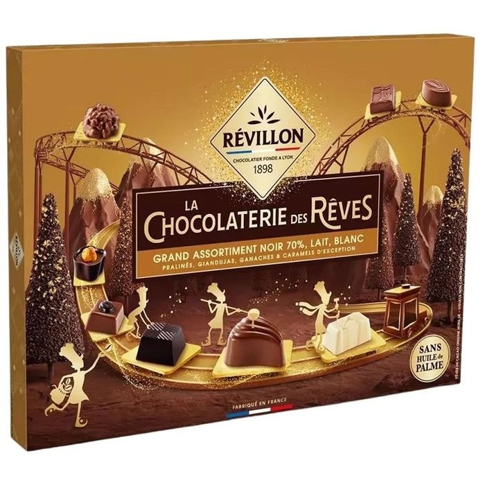 REVILLON Chocolaterie des Rêves – Assortiment de bouchées 409g