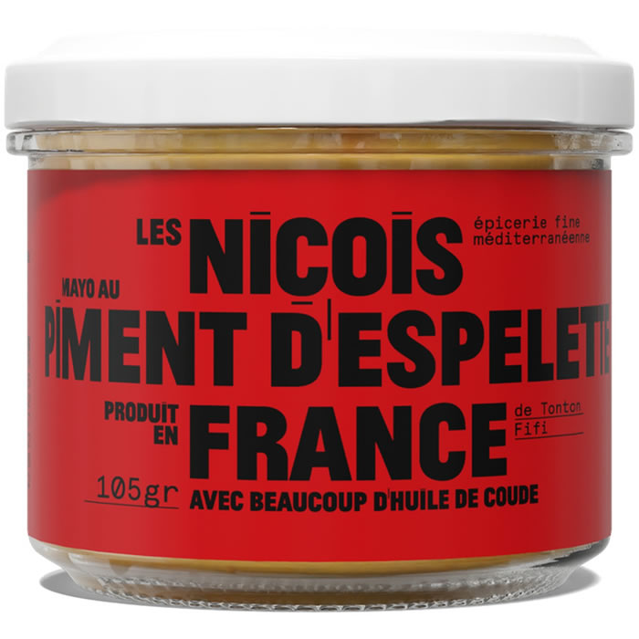 LES NICOIS – Mayonnaise aux piments d’espelettes – 105g