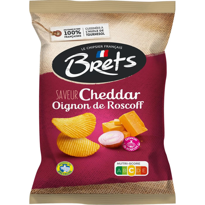 BRET’S – Chips saveur cheddar et oignon de Roscoff 125g