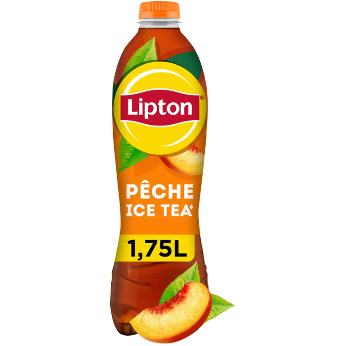 LIPTON Ice Tea – Thé glacé aromatisé à la pêche 1,75 L