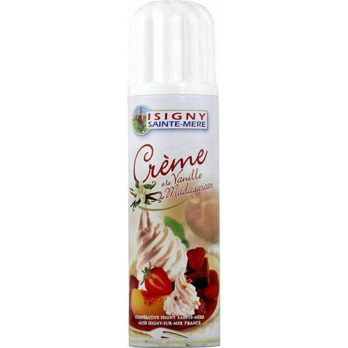 ISIGNY SAINTE MERE – Crème fouettée à la vanille de Madagascar 29% M.G UHT – 250g