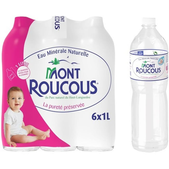 MONT ROUCOUS – Eau minérale naturelle 6 x 1 L