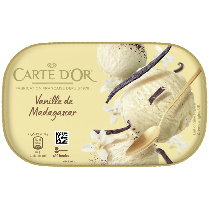 CARTE D’OR – Crème glacée à la vanille de Madagascar