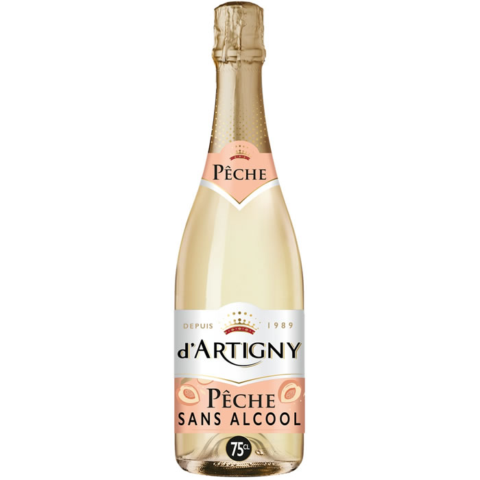 d’ARTIGNY Pêche – Boisson pétillante sans alcool 75 cl