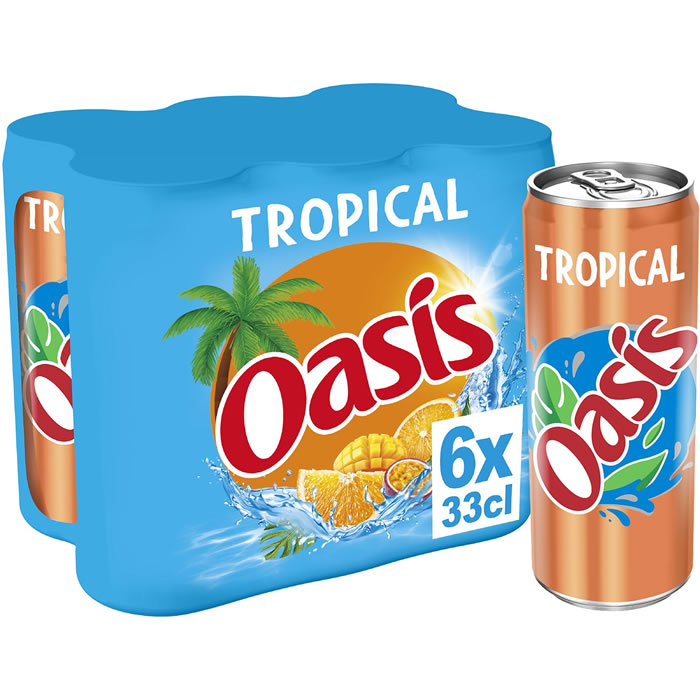 OASIS – Boisson aux fruits tropicaux 6 x 33 cl