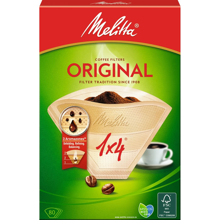 MELITTA Filtres à café N°4 (80 filtres)