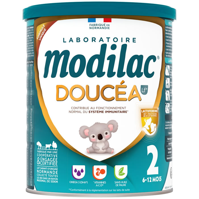 Lait 2ème âge en poudre 6/12 mois MODILAC Doucéa