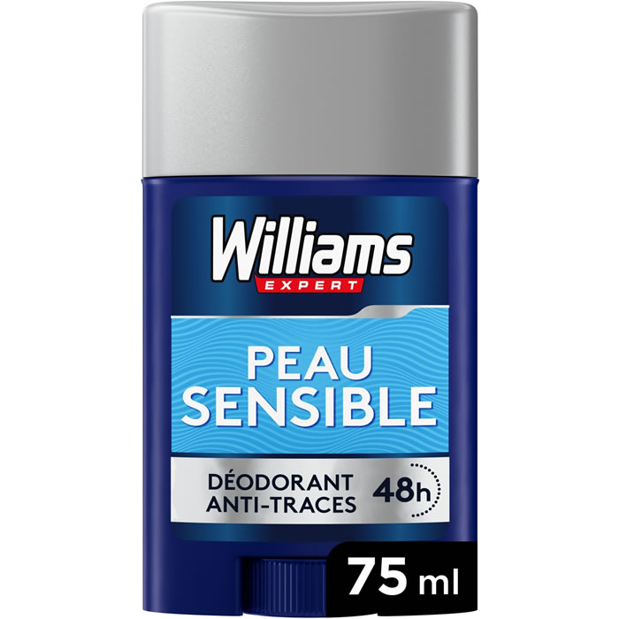WILLIAMS Expert – Déodorant bille anti-traces blanches 48h 75 ml
