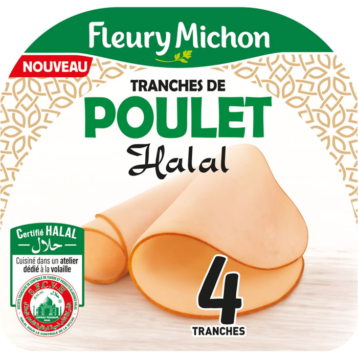 FLEURY MICHON – Blanc de poulet halal 140 g