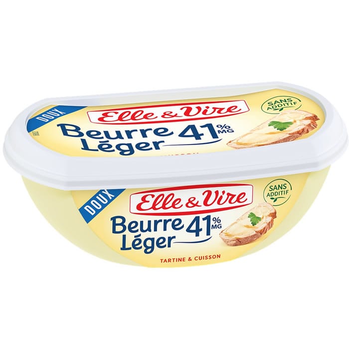 ELLE & VIRE – Beurre doux tendre léger – 250g
