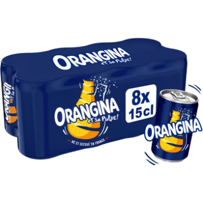 ORANGINA – Boisson gazeuse à la pulpe d’orange 8 x 15 cl