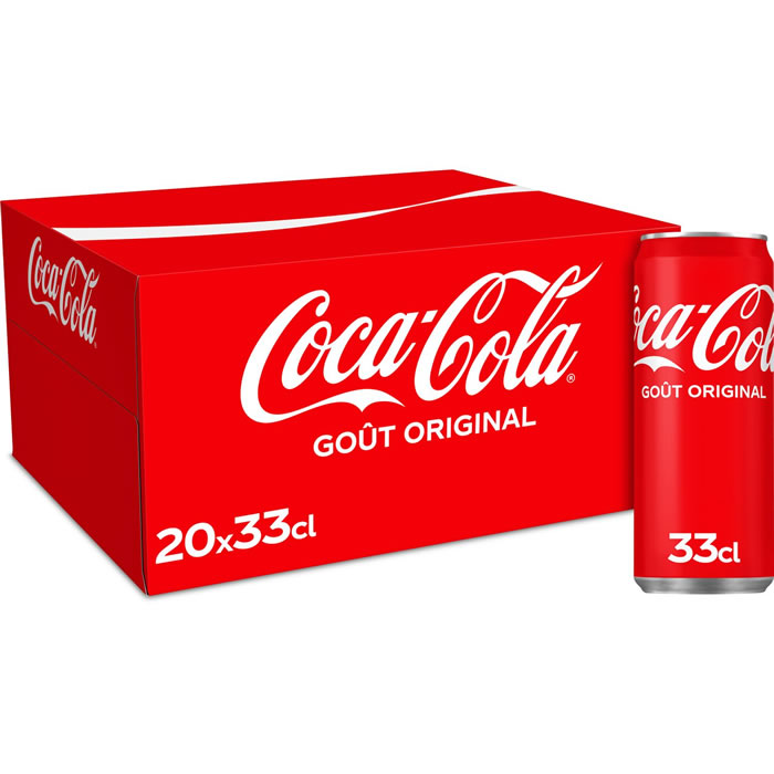 COCA-COLA – Boisson gazeuse aux extraits végétaux 20 x 33 cl