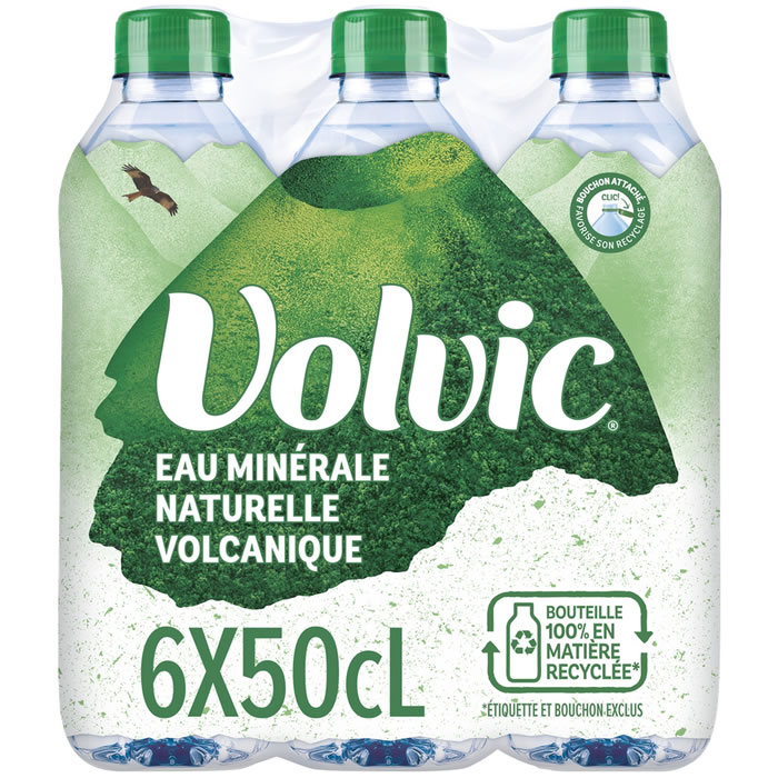 VOLVIC – Eau minérale naturelle 6 x 50 cl